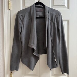 Blank NYC Suede Jacket - Blue Grey